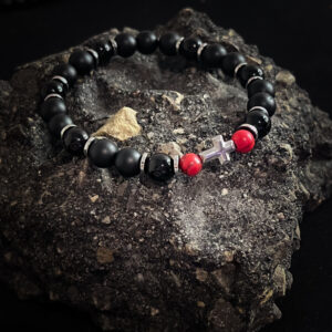 Bransoletka męska krzyżyk