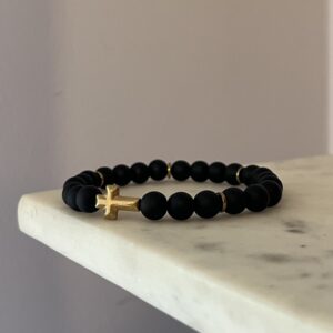 Bransoletka męska krzyżyk