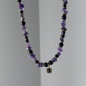 Naszyjnik ROSES Ametyst