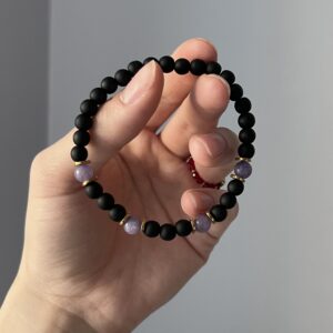 Bransoletka męska noc fioletu