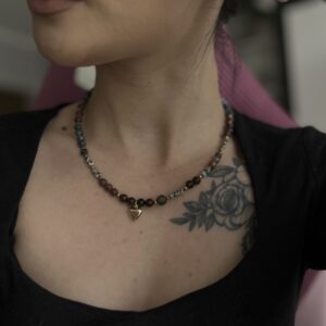 Naszyjnik karmelowa jesień