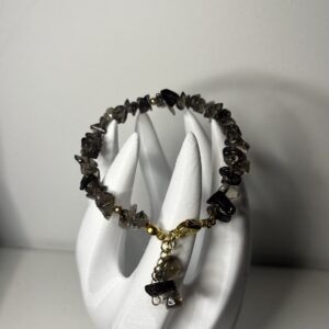 Bransoletka kwarc dymny sieczka