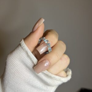 Pierścionek na druciku Apatyt