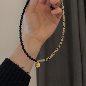 Naszyjnik Safari Chic z jaspisu i onyksu 🐆✨